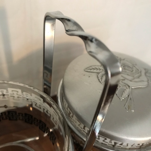 Midcentury 1950 Libbey double pot confitures/condiments. En verre. - Picture 5 of 9